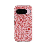 Blush Garden | Floral Doodle Case Phone Case Casetry Essential + MagSafe® Google Pixel 10 