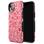 Blush Garden | Floral Doodle Case Phone Case Casetry 