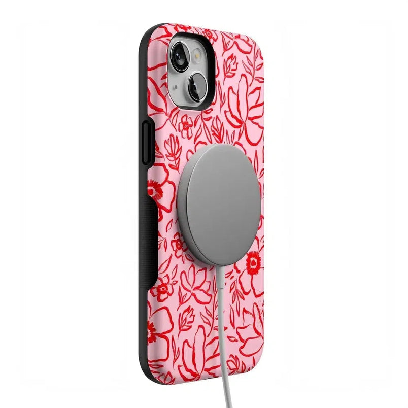 Blush Garden | Floral Doodle Case Phone Case Casetry 