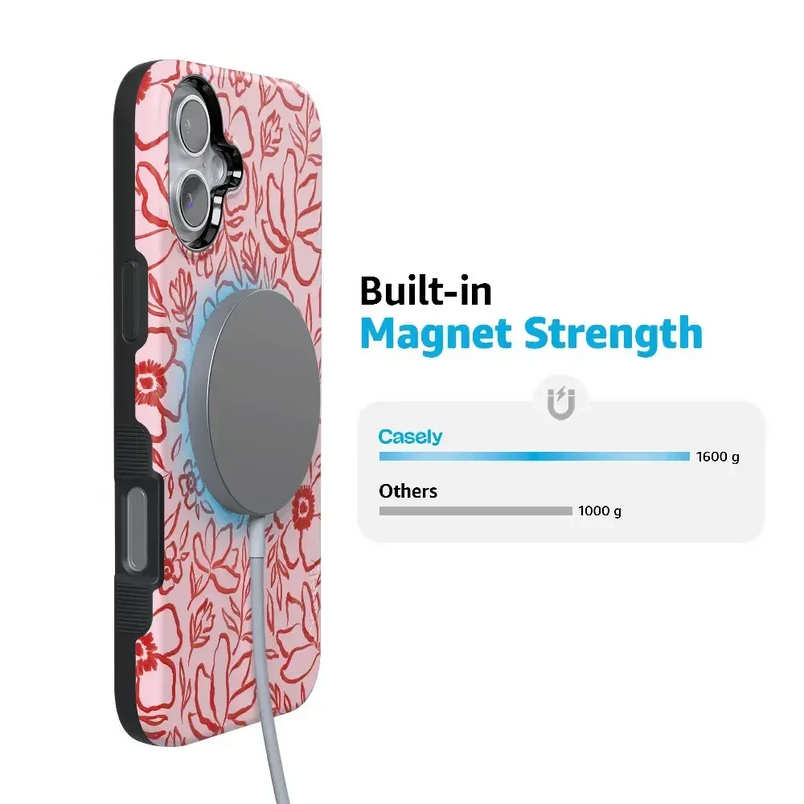 Blush Garden | Floral Doodle Case Phone Case Casetry 