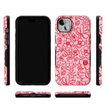 Blush Garden | Floral Doodle Case Phone Case Casetry 
