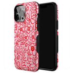 Blush Garden | Floral Doodle Case Phone Case Casetry 