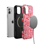 Blush Garden | Floral Doodle Case Phone Case Casetry 