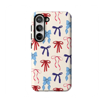 American Girlie | Red White & Blue Bows Case - Galaxy S23
