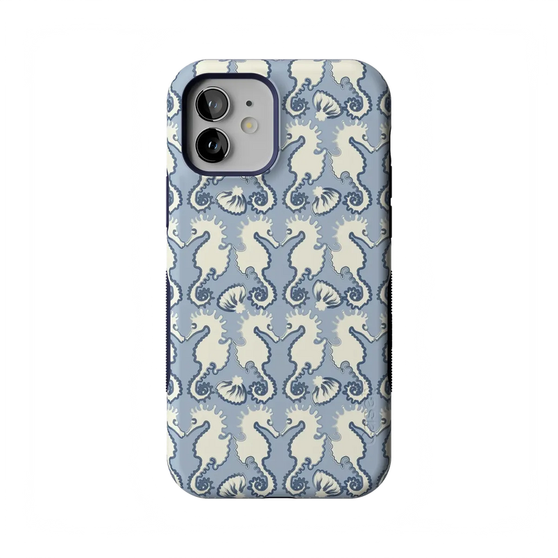 Seahorse Drift | Coastal Blues Case - iPhone 12