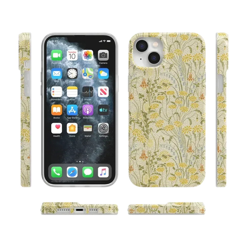 Boho Blooms | Golden Floral Case iPhone Case get.casely 