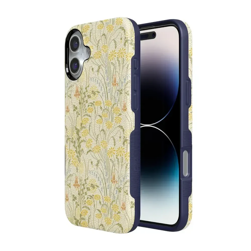 Boho Blooms | Golden Floral Case iPhone Case get.casely 