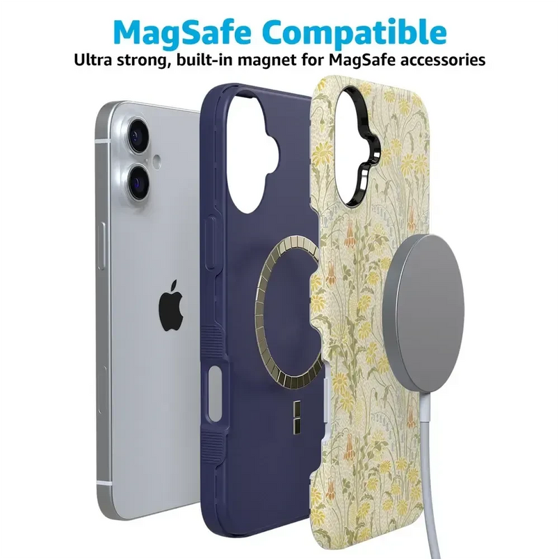 Boho Blooms | Golden Floral Case iPhone Case get.casely 