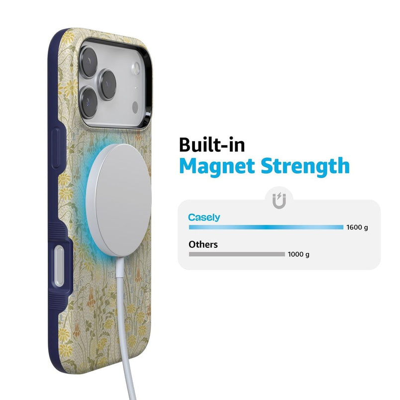 Boho Blooms | Golden Floral Case iPhone Case get.casely 