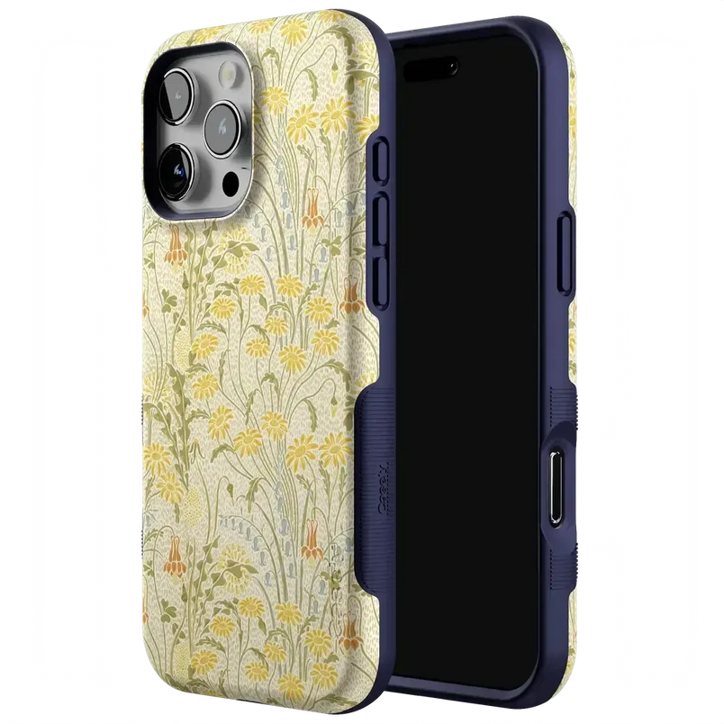 Boho Blooms | Golden Floral Case iPhone Case get.casely 
