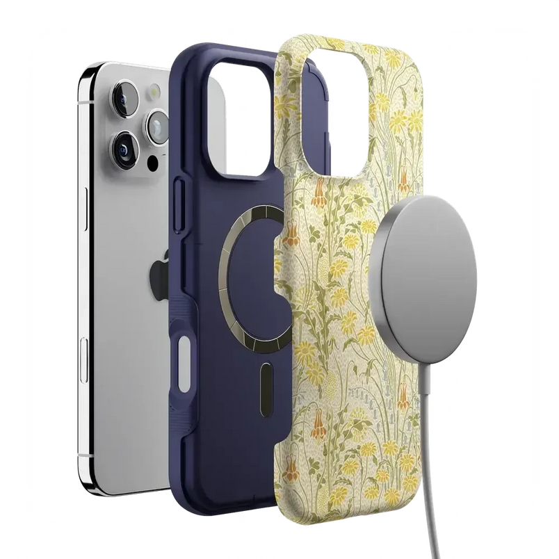 Boho Blooms | Golden Floral Case iPhone Case get.casely 