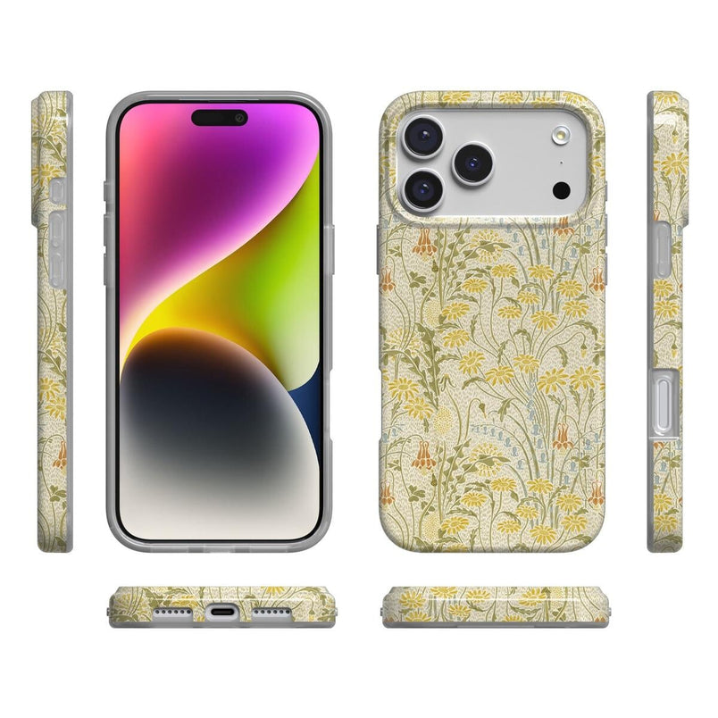 Boho Blooms | Golden Floral Case iPhone Case get.casely 