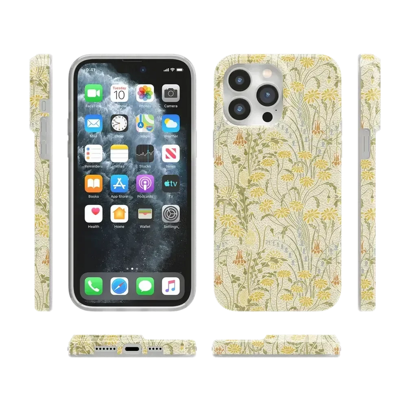 Boho Blooms | Golden Floral Case iPhone Case get.casely 