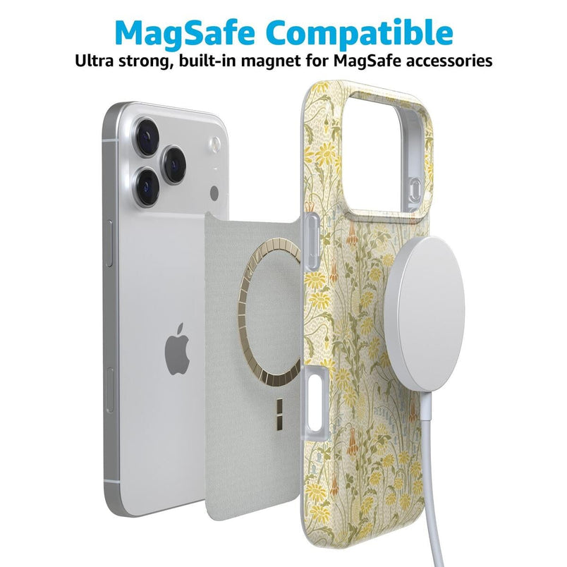 Boho Blooms | Golden Floral Case iPhone Case get.casely 