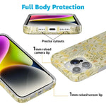 Boho Blooms | Golden Floral Case iPhone Case get.casely 