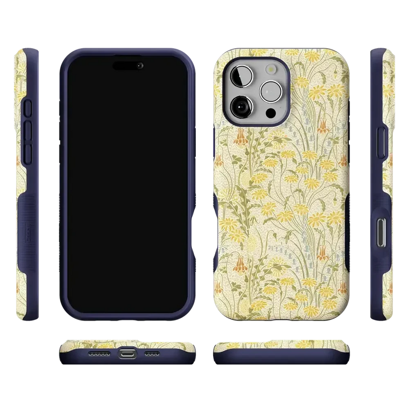 Boho Blooms | Golden Floral Case iPhone Case get.casely 