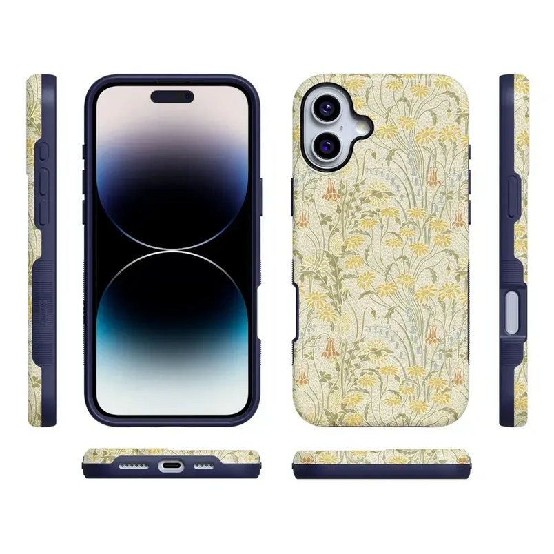 Boho Blooms | Golden Floral Case iPhone Case get.casely 