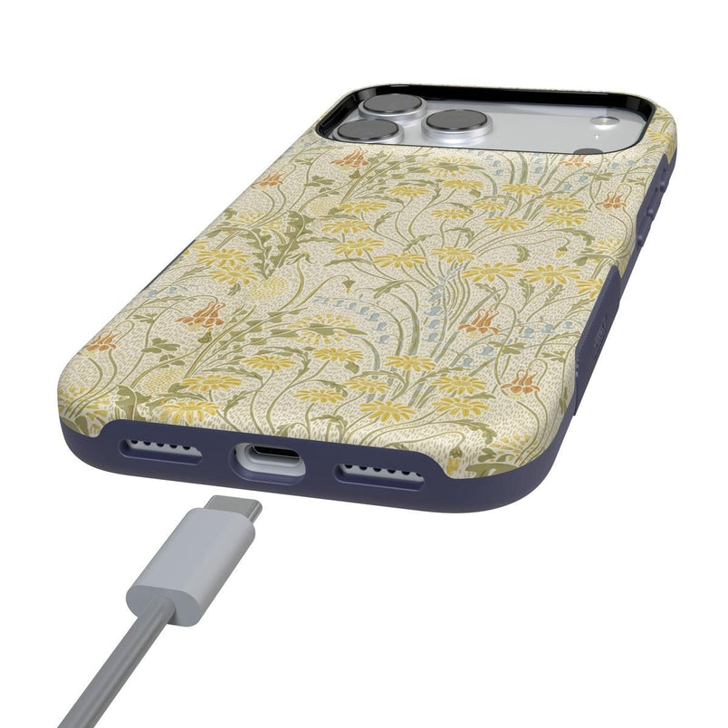 Boho Blooms | Golden Floral Case iPhone Case get.casely 