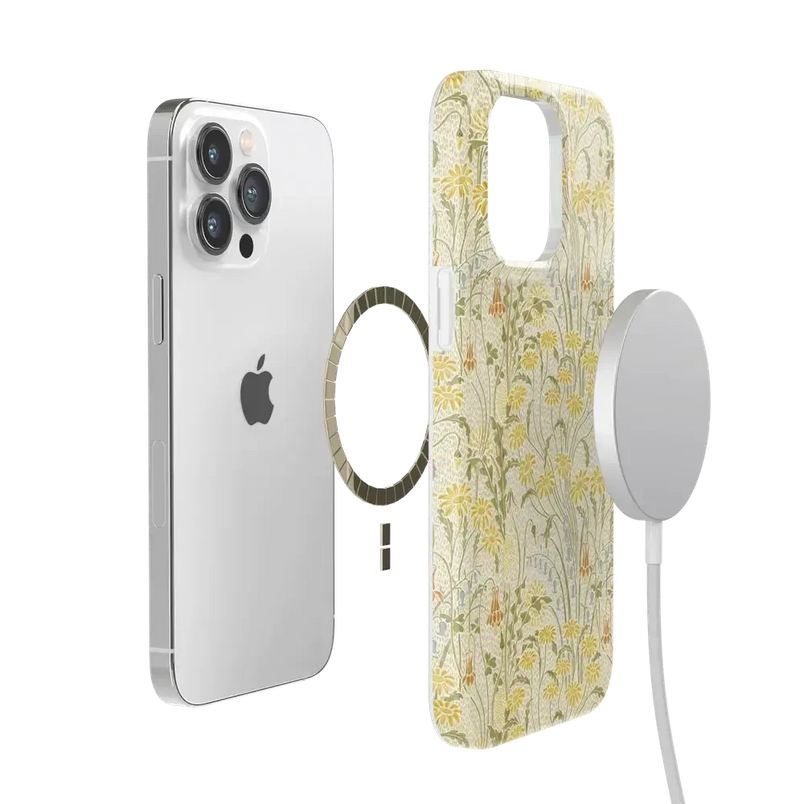 Boho Blooms | Golden Floral Case iPhone Case get.casely 