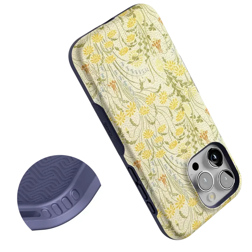 Boho Blooms | Golden Floral Case iPhone Case get.casely 