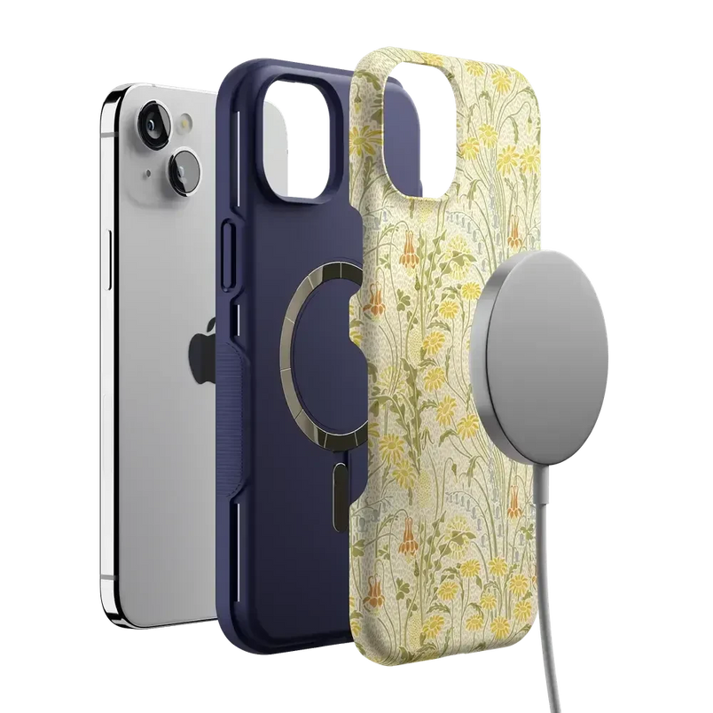 Boho Blooms | Golden Floral Case iPhone Case get.casely 