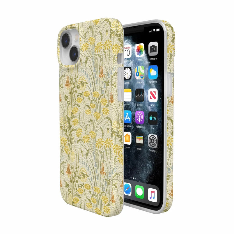 Boho Blooms | Golden Floral Case iPhone Case get.casely 