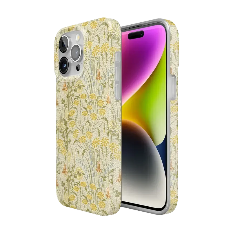 Boho Blooms | Golden Floral Case iPhone Case get.casely 
