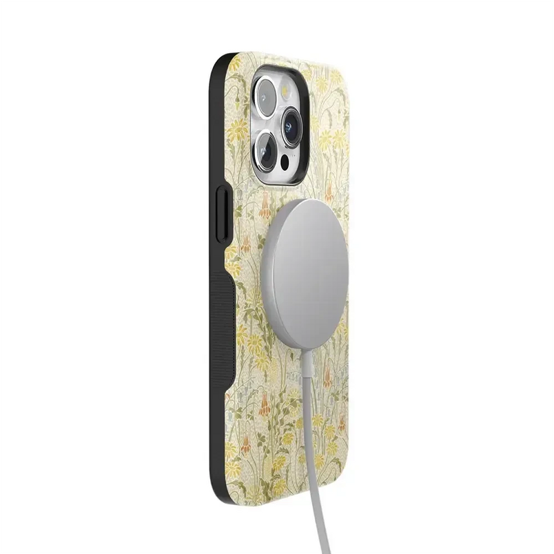 Boho Blooms | Golden Floral Case iPhone Case get.casely 