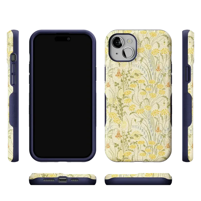 Boho Blooms | Golden Floral Case iPhone Case get.casely 