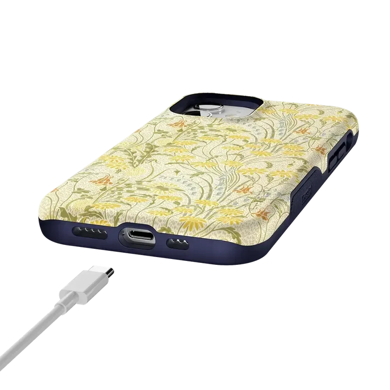 Boho Blooms | Golden Floral Case iPhone Case get.casely 