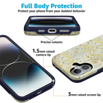 Boho Blooms | Golden Floral Case iPhone Case get.casely 