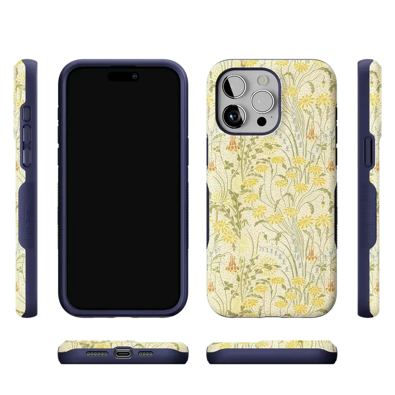 Boho Blooms | Golden Floral Case iPhone Case get.casely 