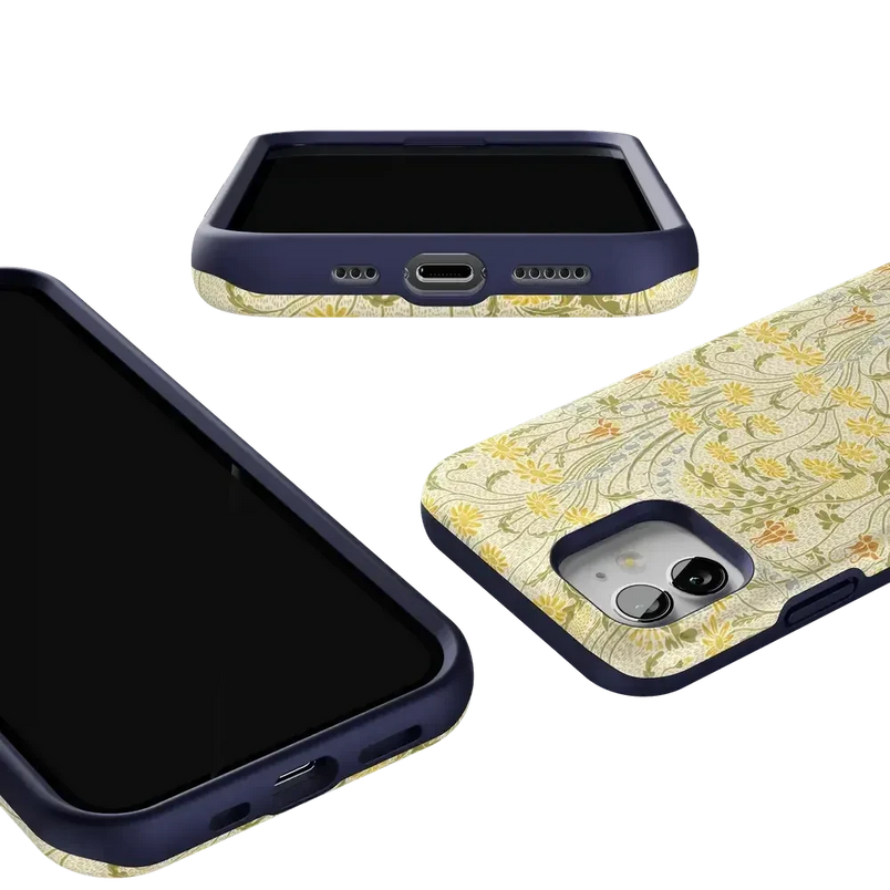 Boho Blooms | Golden Floral Case iPhone Case get.casely 