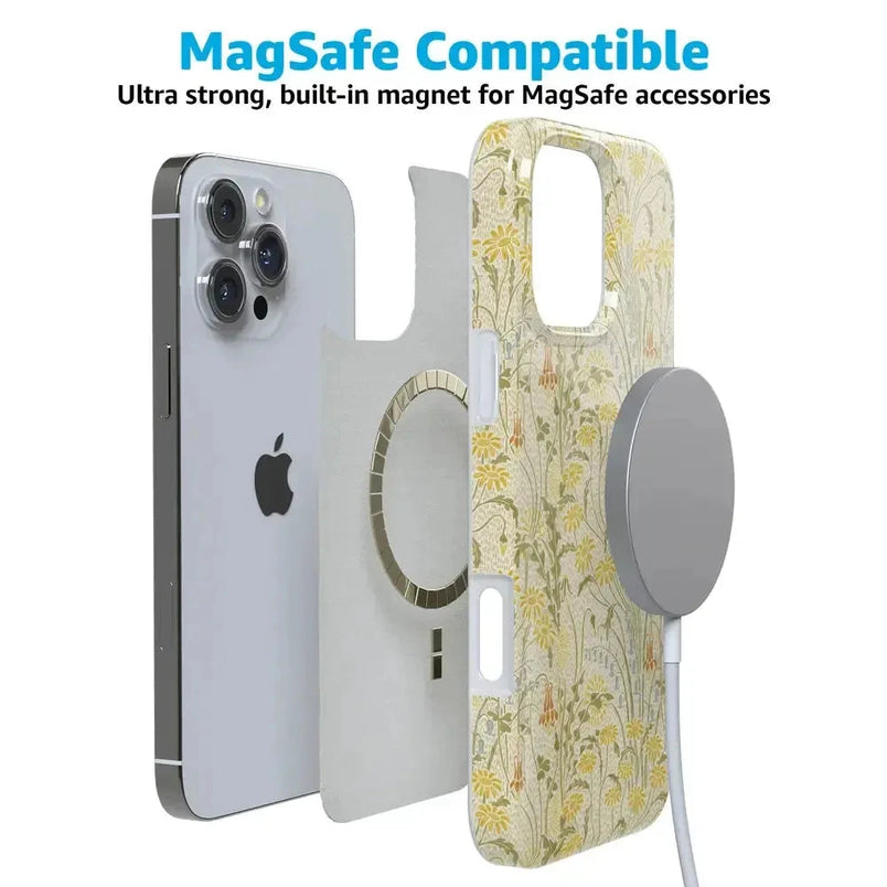 Boho Blooms | Golden Floral Case iPhone Case get.casely 