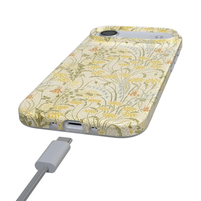 Boho Blooms | Golden Floral Case iPhone Case get.casely 