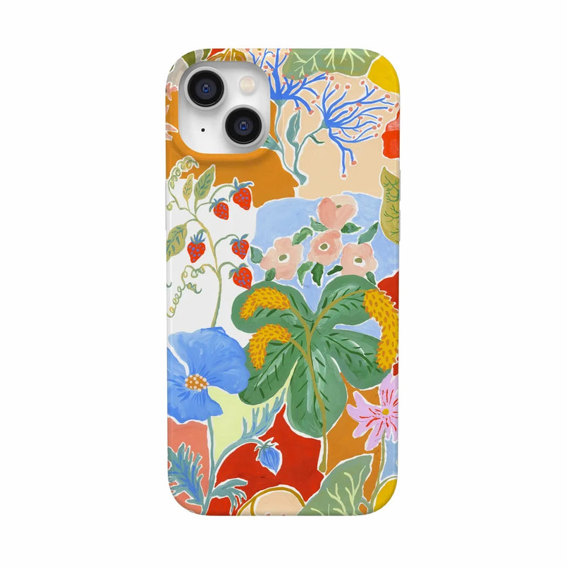 Botanical Blooms | Floral Patchwork Case iPhone Case get.casely Classic + MagSafe® iPhone 14 Plus 