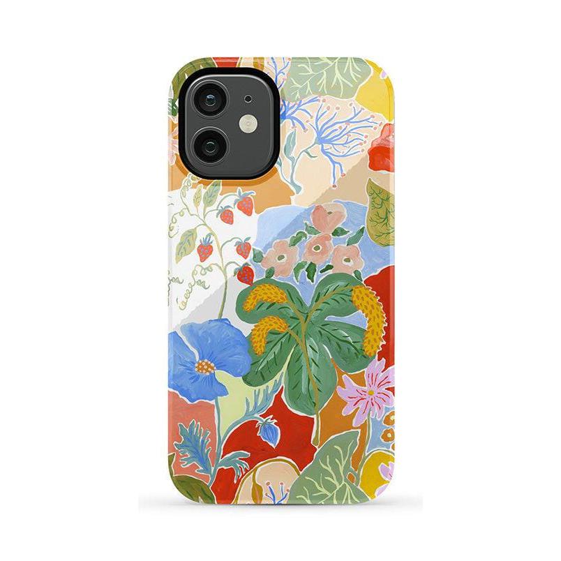 Botanical Blooms | Floral Patchwork Case iPhone Case get.casely Essential + MagSafe® iPhone 12 Mini