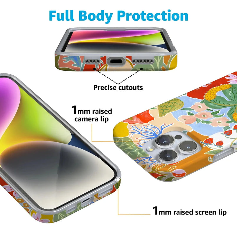 Botanical Blooms | Floral Patchwork Case iPhone Case get.casely 