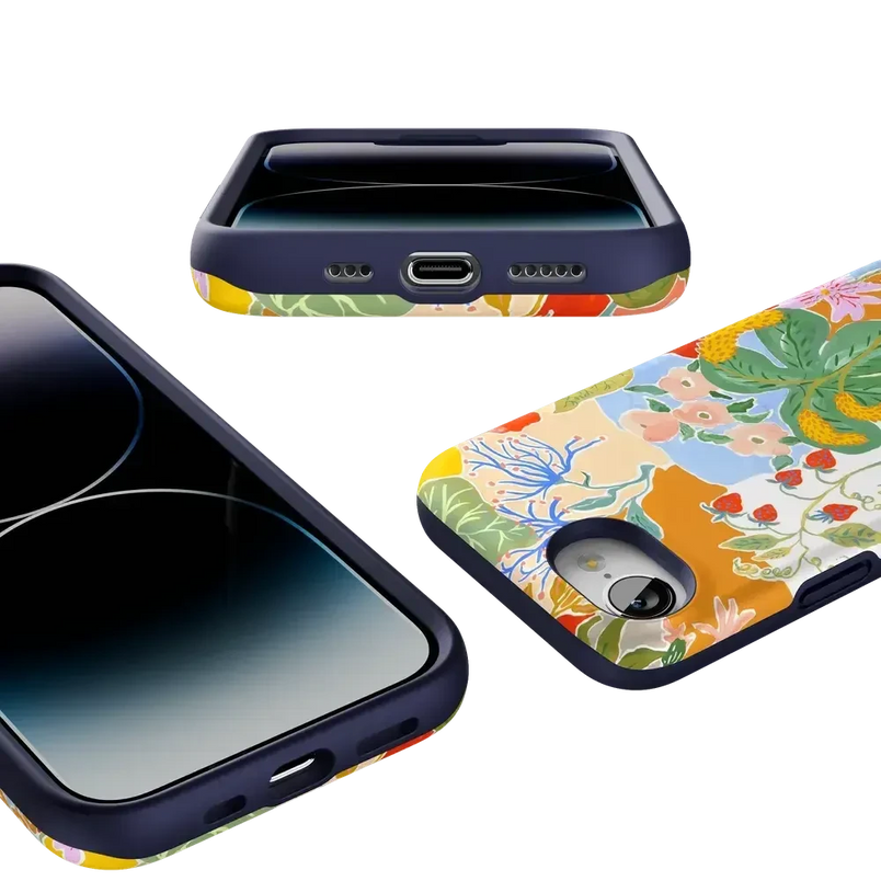 Botanical Blooms | Floral Patchwork Case iPhone Case get.casely 