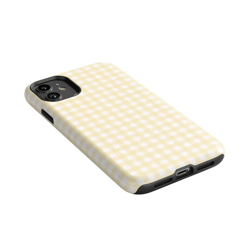 Pastel Picnic | Yellow Gingham Case