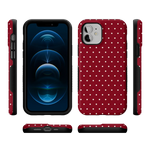 On the Dot | Maroon Polka Dot Case