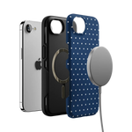 On the Dot | Navy Polka Dot Case