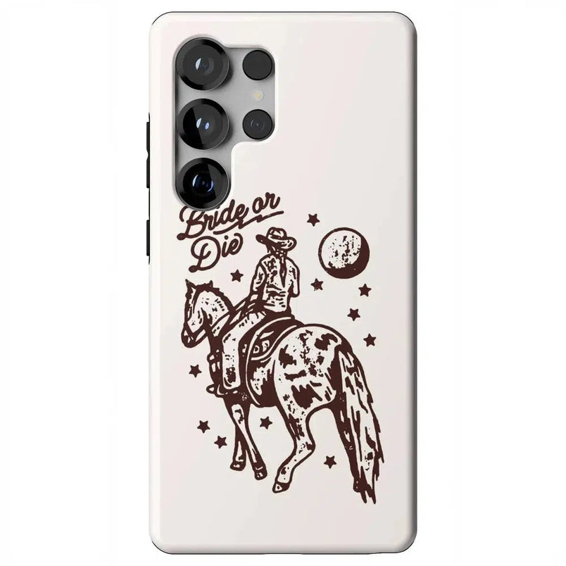 Bride or Die | Rodeo Bachelorette Case Phone Case Casetry Essential + MagSafe® Galaxy S25 Ultra