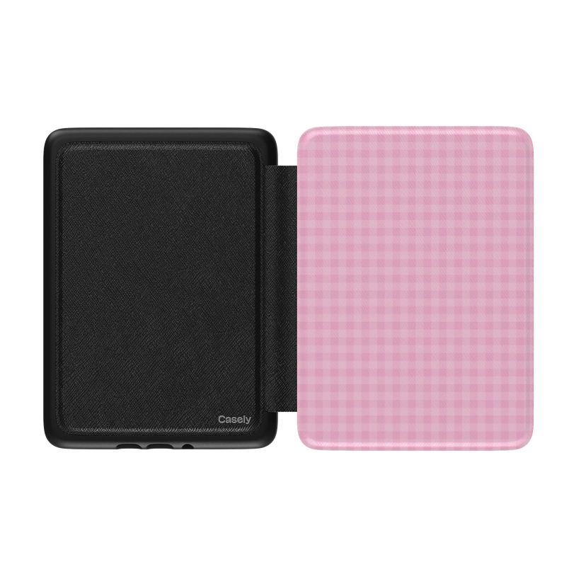 Sweet Jam | Light Pink Gingham Kindle Case