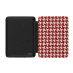 Scarlet Stitch | Red Houndstooth Kindle Case