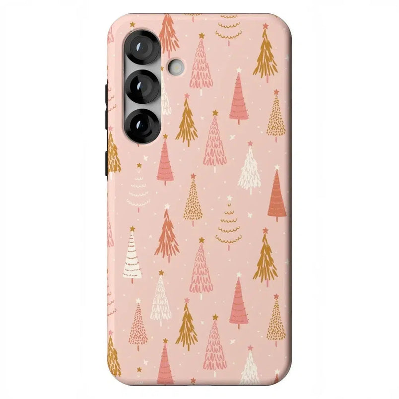 Bubblegum Forest | Christmas Tree Case Phone Case Casetry Essential + MagSafe® Galaxy S25 Plus