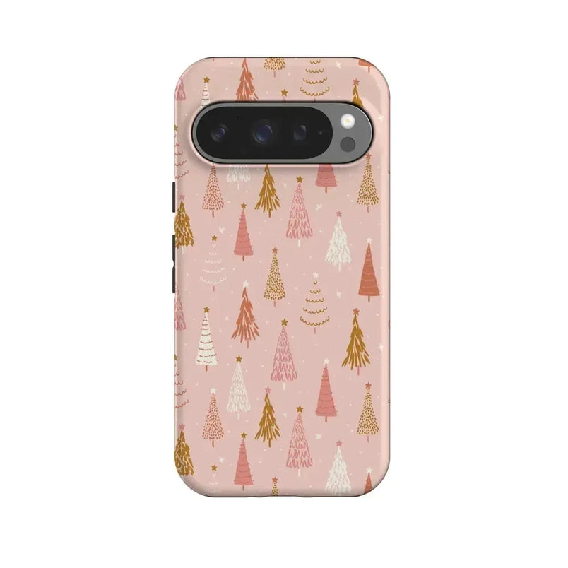 Bubblegum Forest | Christmas Tree Case Phone Case Casetry Essential + MagSafe® Google Pixel 10 Pro 