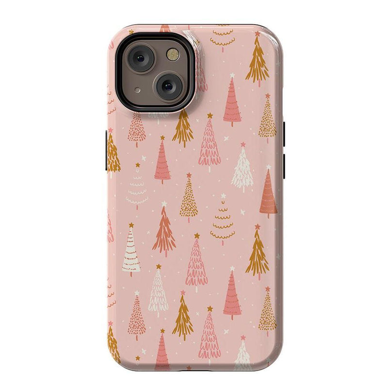 Bubblegum Forest | Christmas Tree Case Phone Case Casetry Essential + MagSafe® iPhone 14