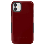 Burgundy Red on Black | Ultra-Protective Bold Case iPhone Case get.casely Bold iPhone 11 