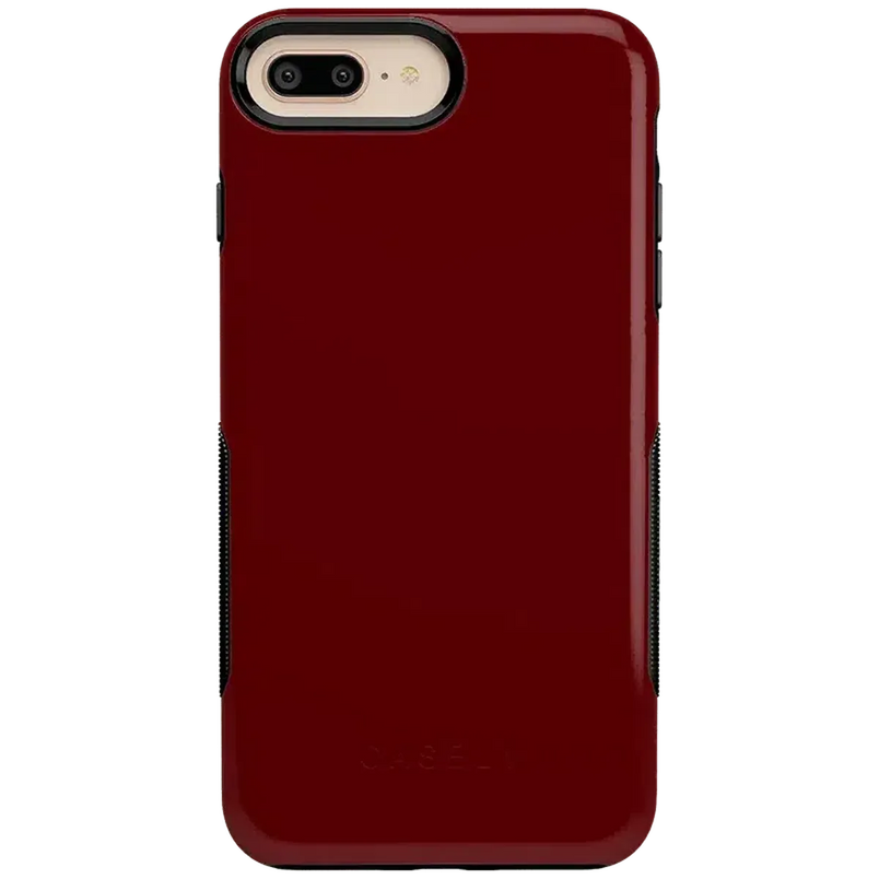 Burgundy Red on Black | Ultra-Protective Bold Case iPhone Case get.casely Bold iPhone 6/7/8 Plus 